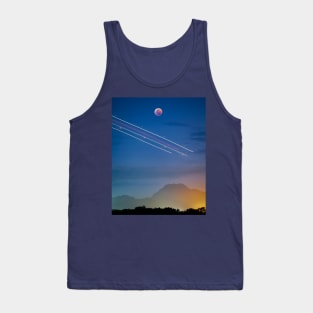 Super Blood Wolf Moon Rising Tank Top